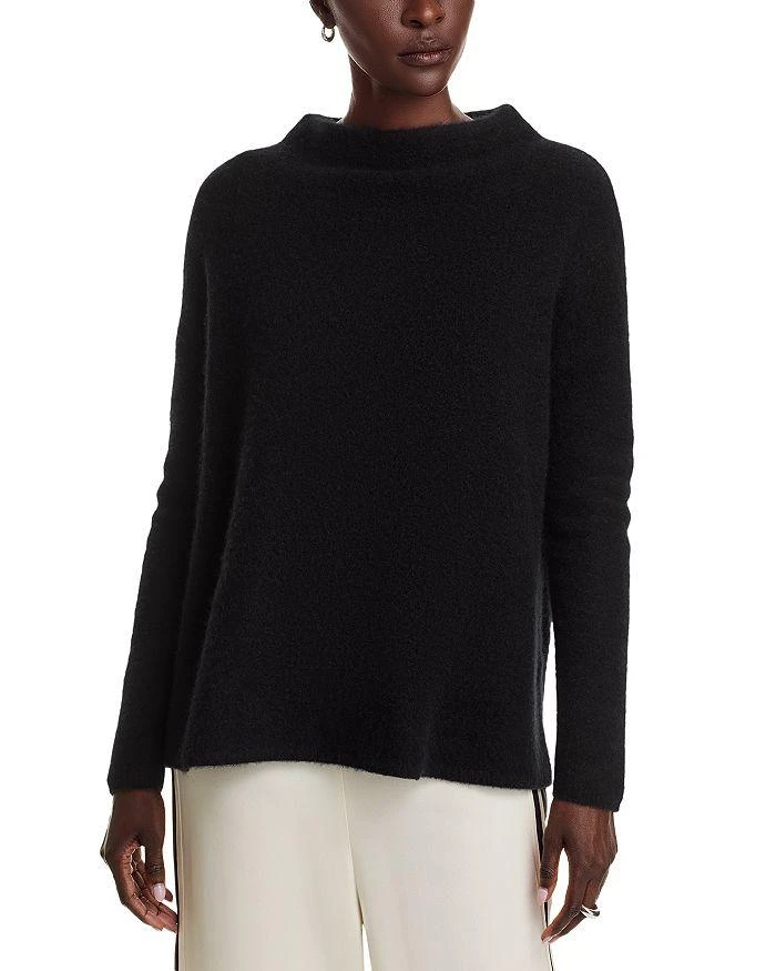 Bloomingdale's Mock Neck Brushed Cashmere Sweater - Exclusive 1