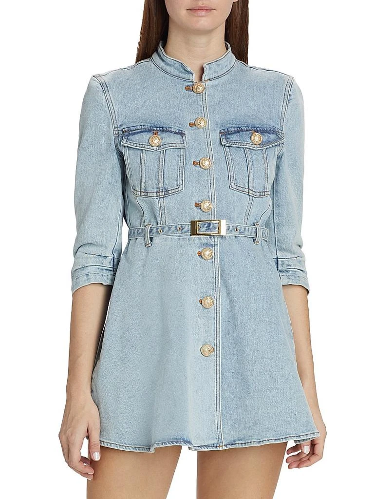 Generation Love Mackenzie Belted Denim Minidress 3
