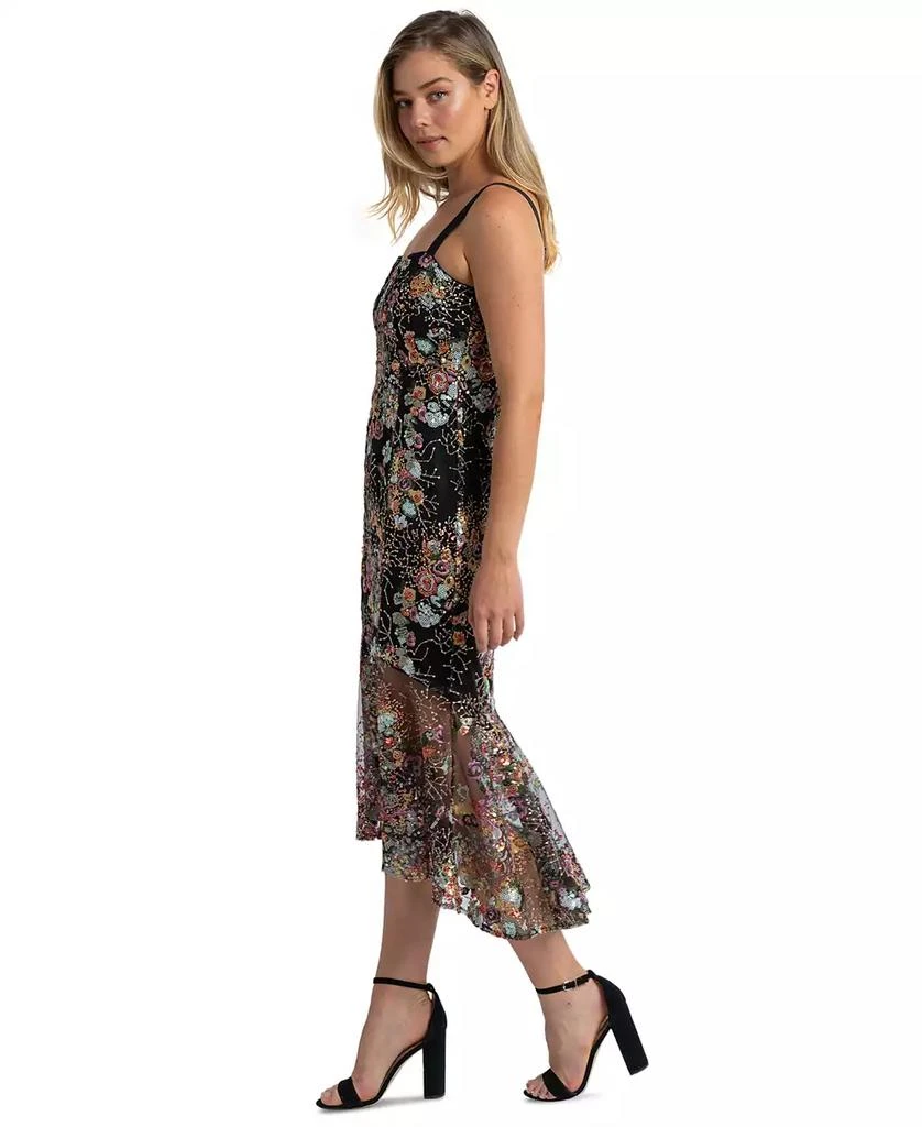 Sam Edelman Women's Floral Sequence Mermaid Midi Dress 6