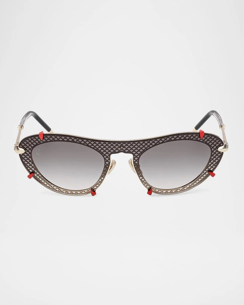 Christian Louboutin Geometric Sunglasses, 53mm - Accessories 