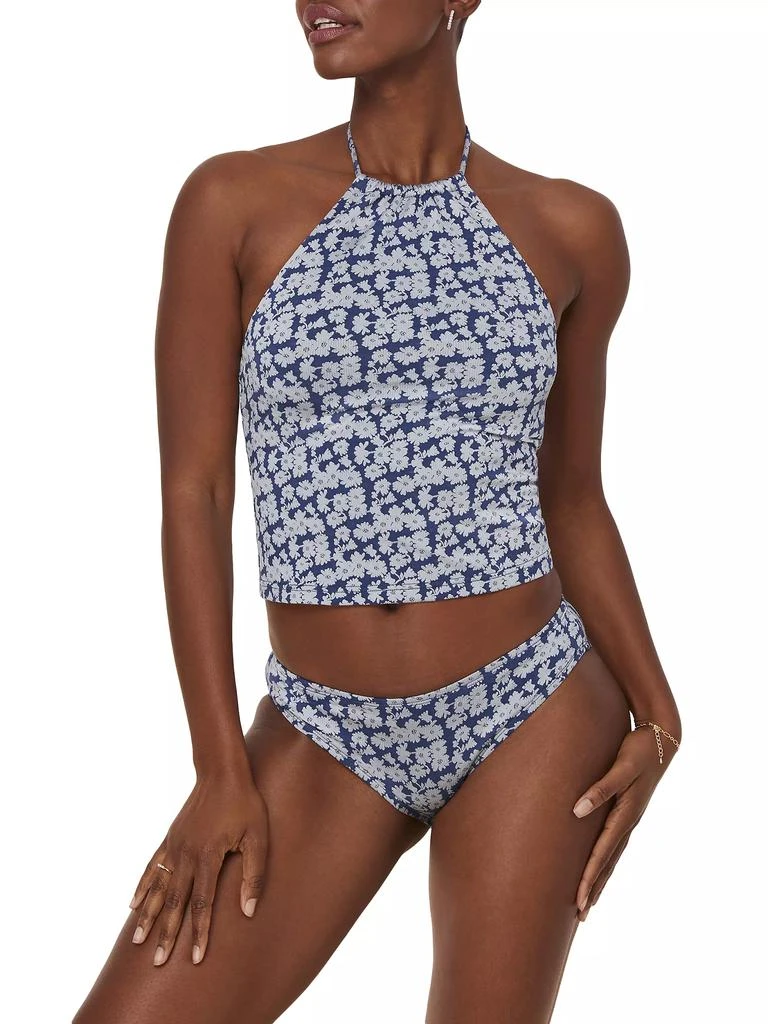 Andie Swim Baja's Floral Halter Tankini Top 2