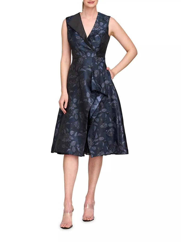 Kay Unger Lottie Floral Cocktail Dress 2