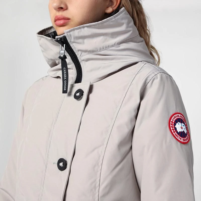 Canada Goose Rossclair parka in Limestone colour nylon 4