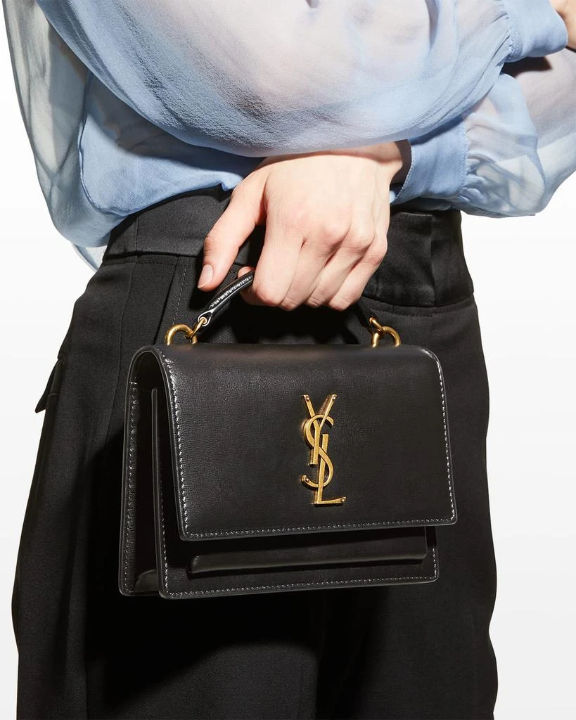 Yves Saint Laurent Sunset Medium YSL Top-Handle Crossbody Bag in Smooth Leather 2