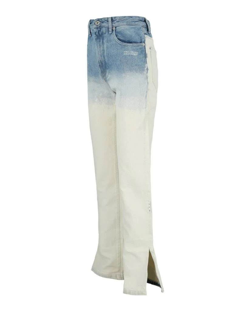 Off-White Degrade' Split Hem Straight Leg Jeans 2