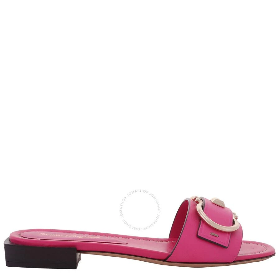 Salvatore Ferragamo Caicos Leather Slides 1