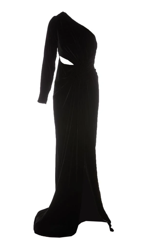 Costarellos Costalleros One-Shoulder Cut-Out Dress 1