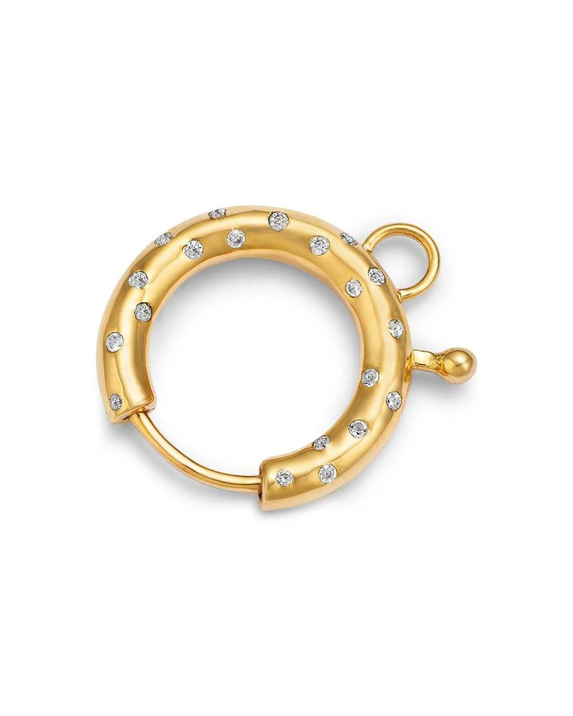Moon & Meadow 14K Yellow Gold White Topaz Scatter Charm Holder 1
