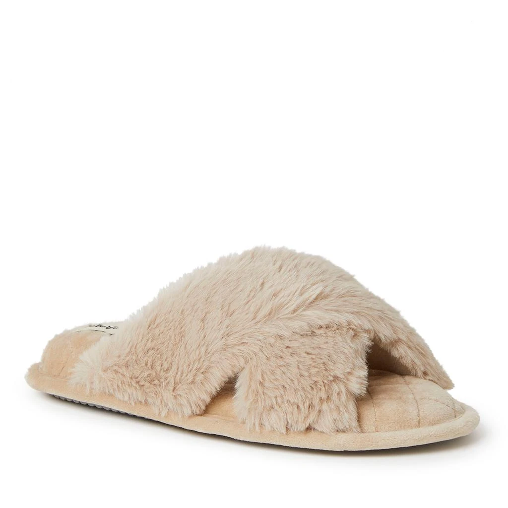 Dear Foams Womens Jessica Furry Crossband Slide 6