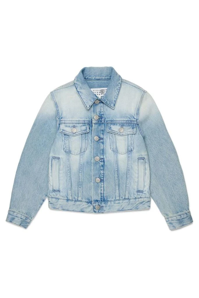 MM6 MM6 Maison Margiela Kids Long Sleeved Buttoned Denim Jacket