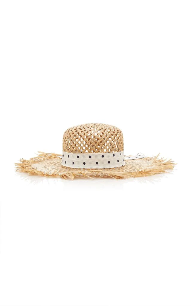 Miu Miu Miu Miu - Frayed Straw Sun Hat - Neutral - L - Moda Operandi 1