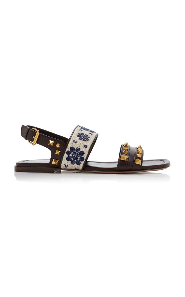 25FW VALENTINO GARAVANI サンダル 7W2S0MI1DHU0TO Valentino Garavani - Free Rockstud Silver Criss-Cross Sandal