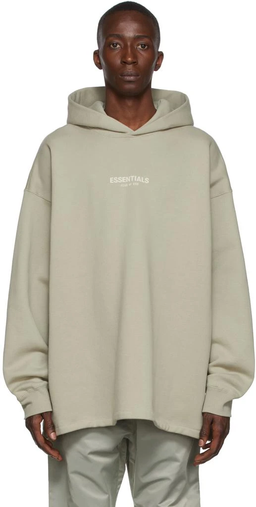 Essentials Green Relaxed Hoodie 1