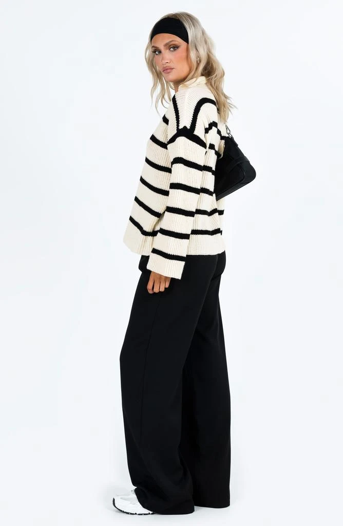 Princess Polly Stripe V-Neck Sweater 5