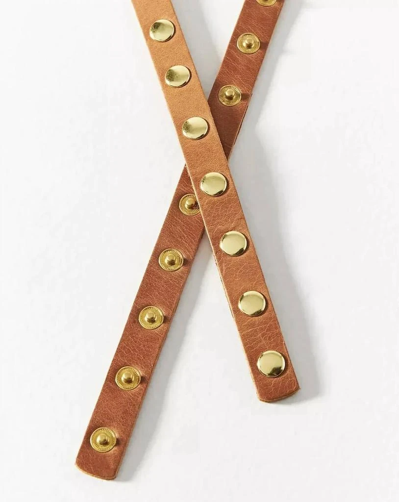 ADA Collection Cala Leather Belt In Cognac 1