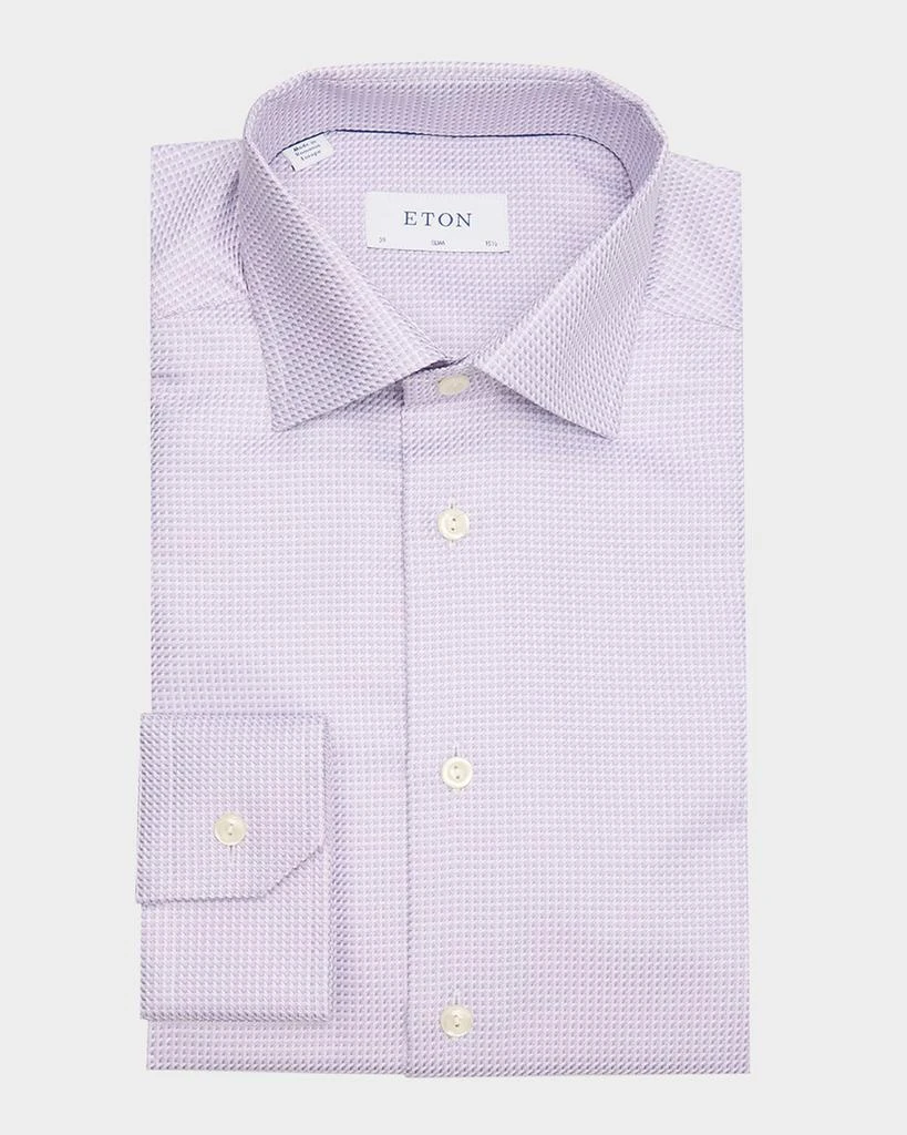 Men's Signature King Twill Slim Fit Micro-Check Dress Shirt  On Sale Now  with Up to 51% Off | Discover Exclusive Deals & Savings at BeyondStyle   Authentic Eton Men|clothing|shirts|men with Limited-Time