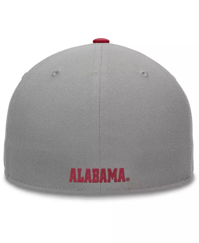 Top of the World Men's Gray/Crimson Alabama Crimson Tide Rally Two-Tone Fitted Hat 4
