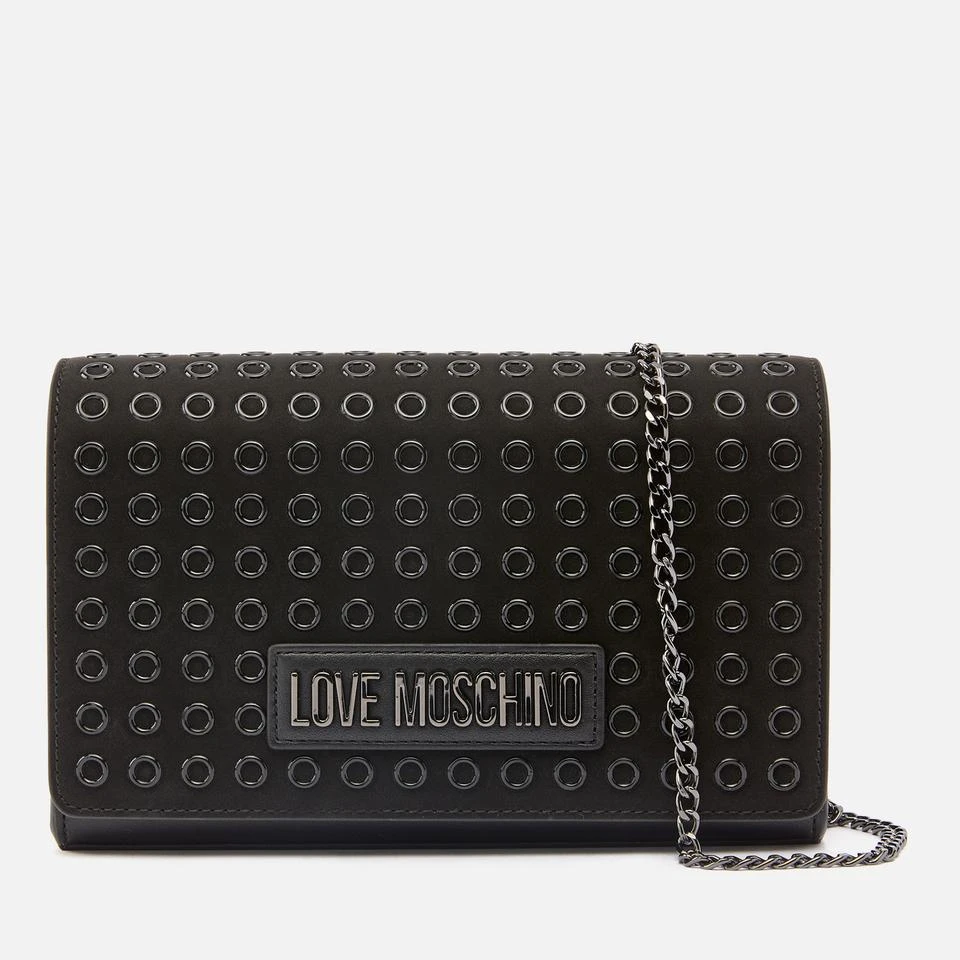 Love Moschino Love Moschino Smart Daily Eyelet Faux Leather Crossbody Bag 1