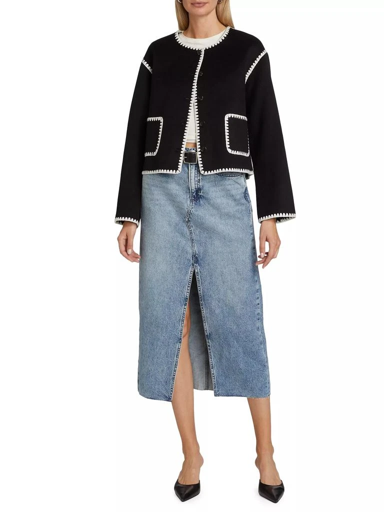 Rails Melanie Contast-Trim Wool-Blend Sweater 2