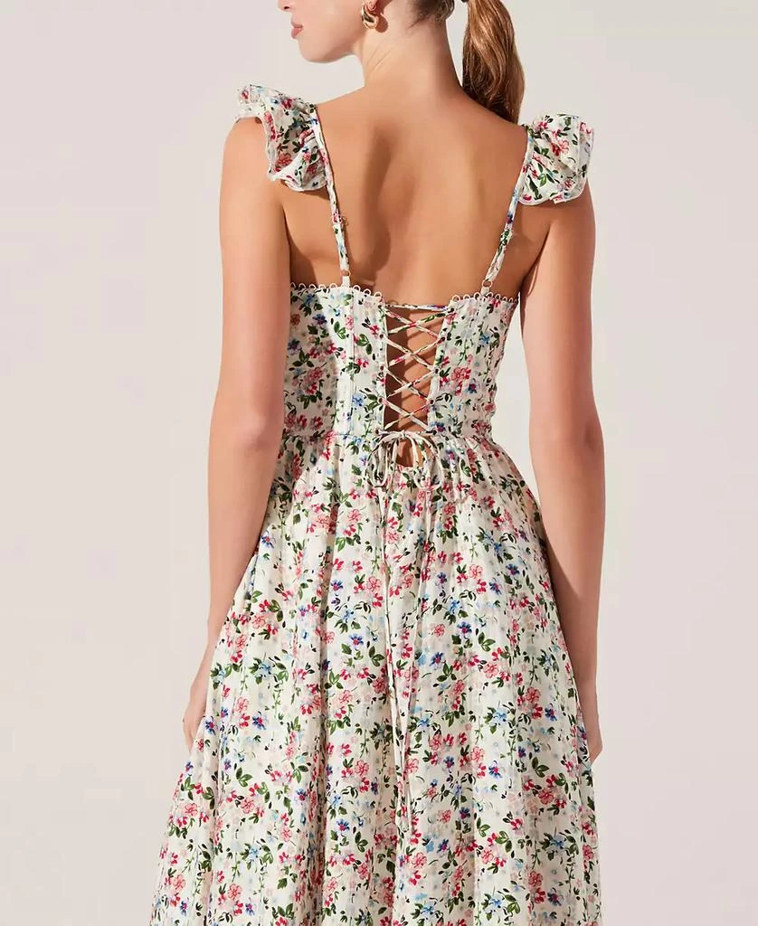ASTR Women's Wedelia Floral Print Sleeveless Midi Dress 4