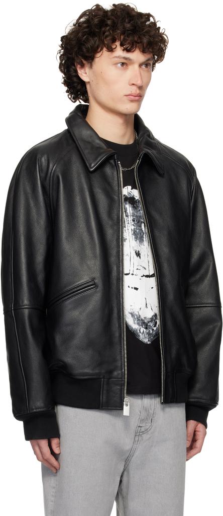 1017 ALYX 9SM Black Varsity Leather Jacket