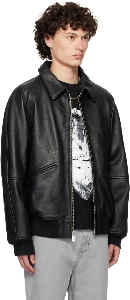 1017 ALYX 9SM Black Varsity Leather Jacket 2