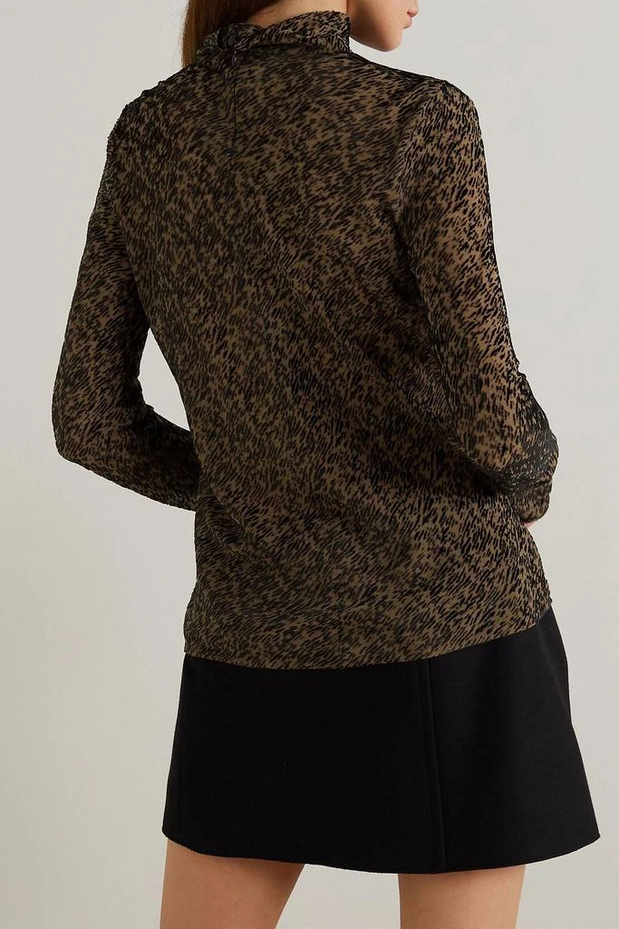 PETAR PETROV Lav leopard-print devoré silk-blend top 3