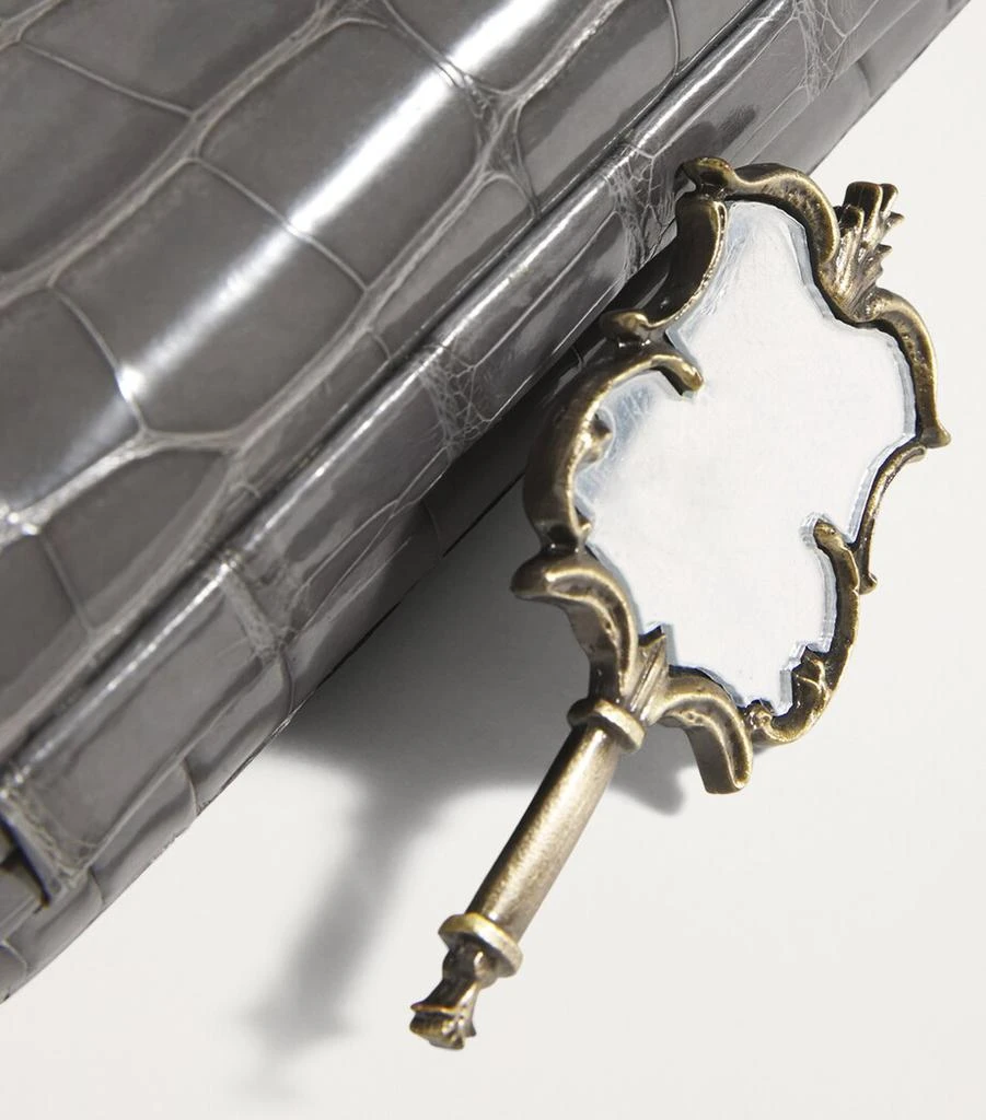 Ethan K Crocodile Leather Clutch Bag 6