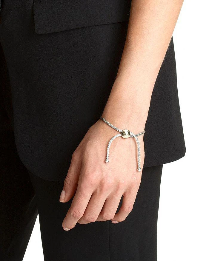John Hardy Sterling Silver and 18K Bonded Gold Classic Chain Hammered Ball Bracelet 2