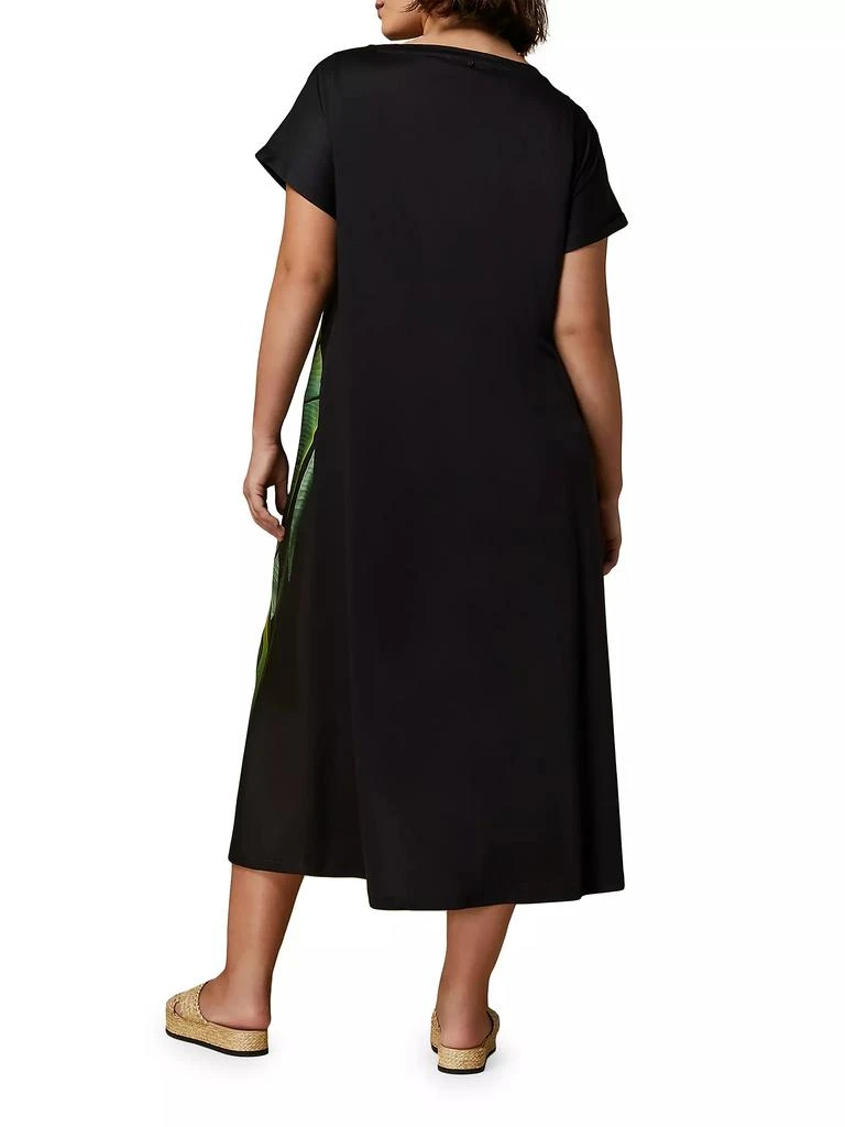 Marina Rinaldi Plus Size Cadine Jersey-Backed Satin Midi-Dress 2