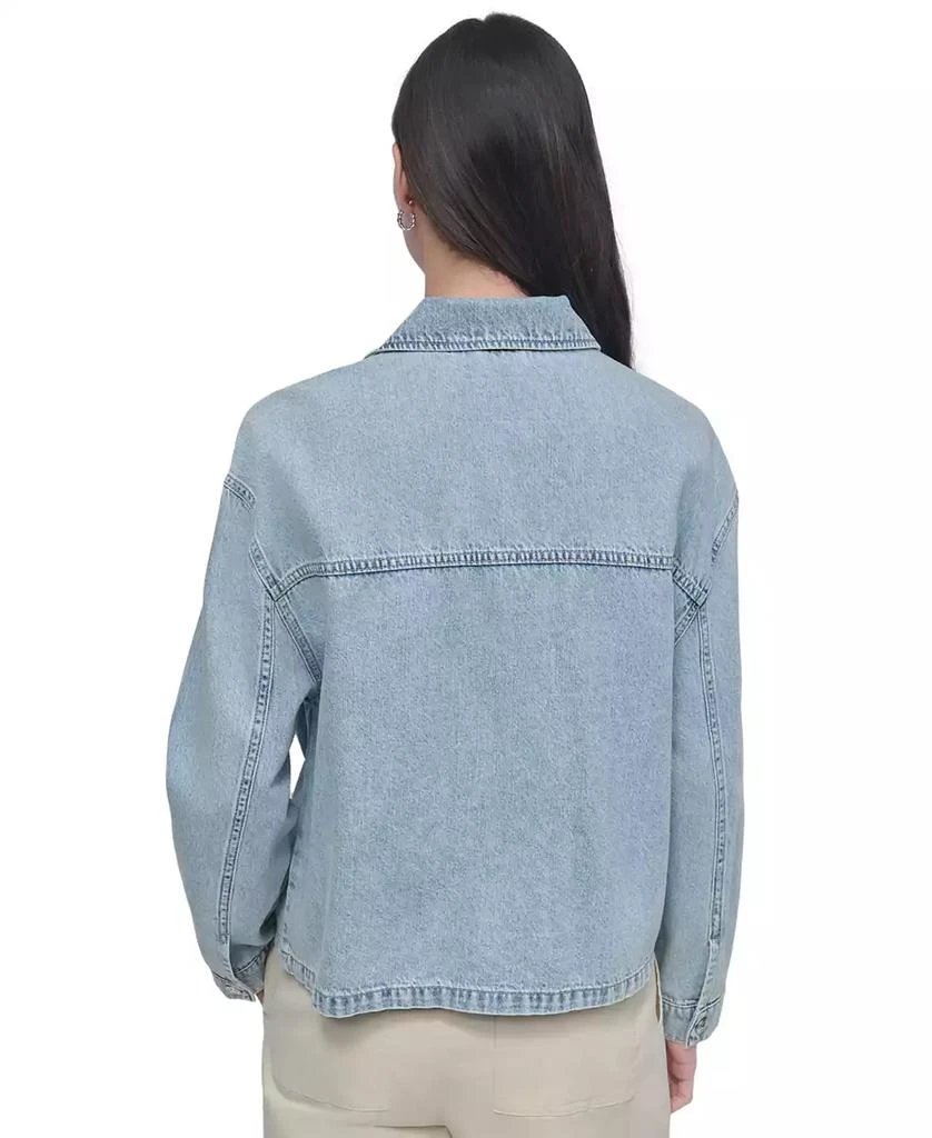 DKNY Women's Utility Pocket Denim Jacket 2