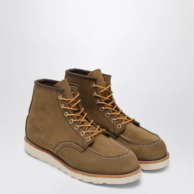 Red Wing Classic Moc Toe in Olive Leather 2