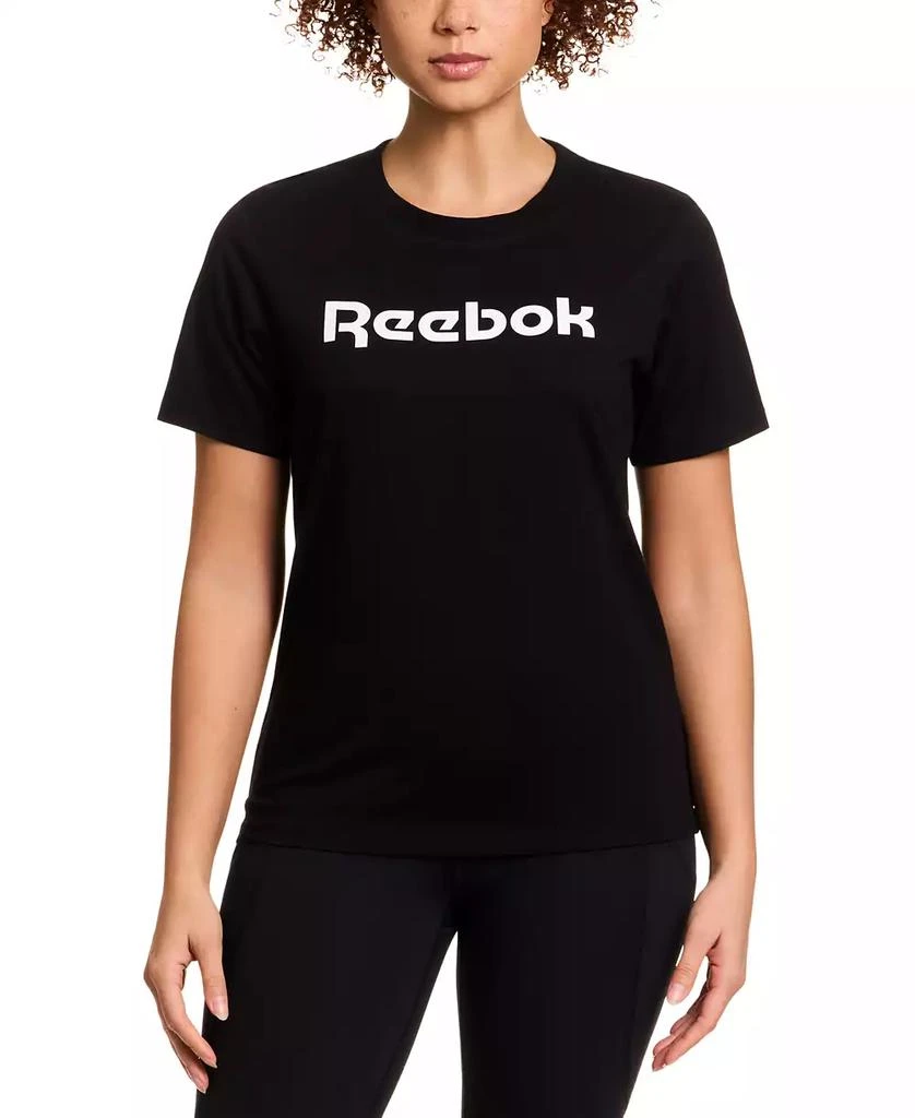 Reebok Women's Cotton Logo-Graphic Crewneck T-Shirt 1