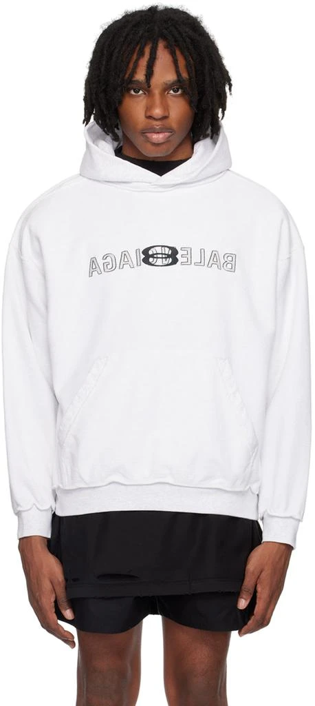 Balenciaga Gray Inside Out Hoodie 1