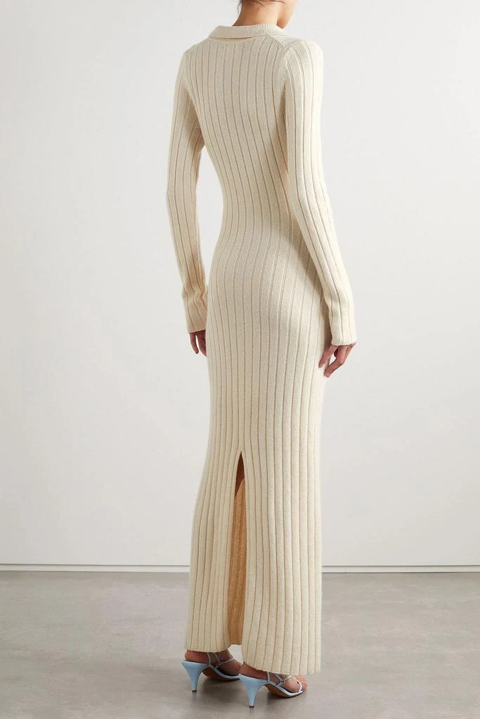Khaite Hans ribbed cashmere maxi dress 3