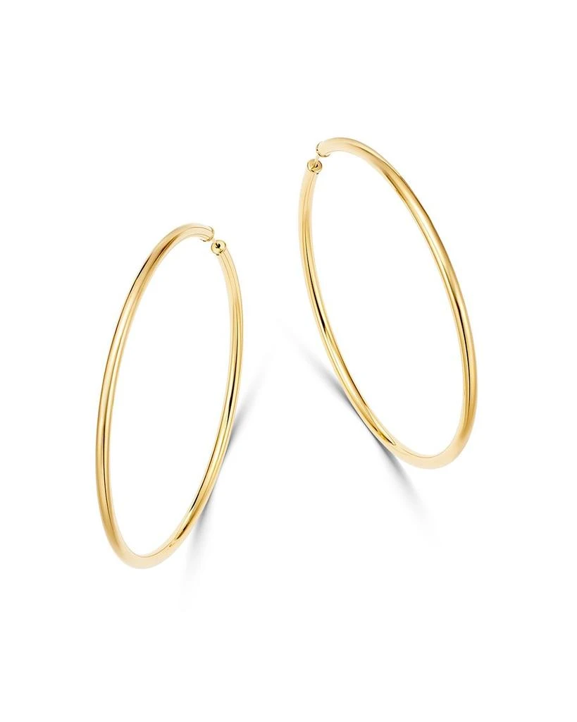 Moon & Meadow 14K Yellow Gold Endless Large Hoop Earrings - Exclusive 1