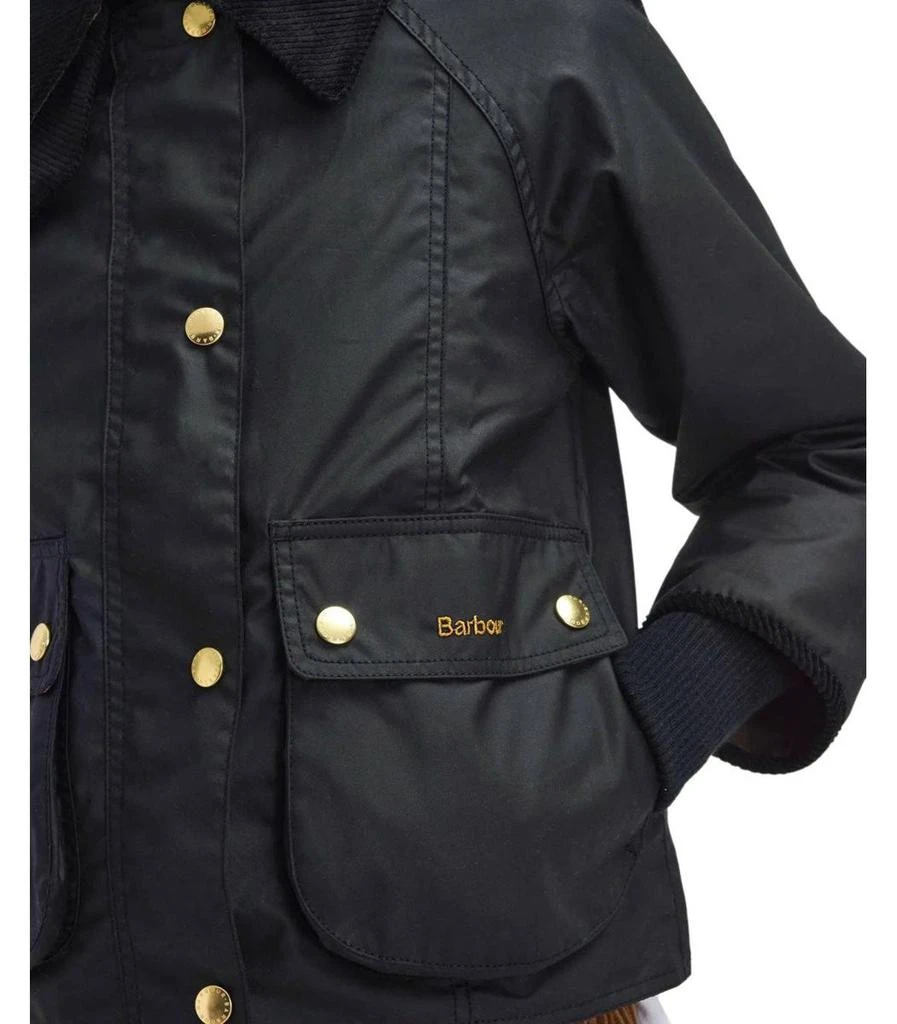 Barbour Barbour Beadnell Wax Black Cropped Jacket 4