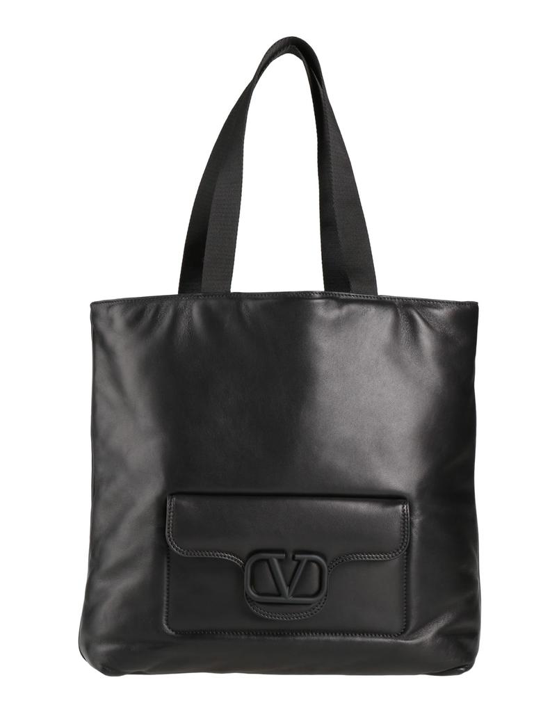 ハンドバッグ Valentino Garavani Black Leather Rockstud East-West Handbag Valentino Garavani Rockstud East-West Leather Handbag