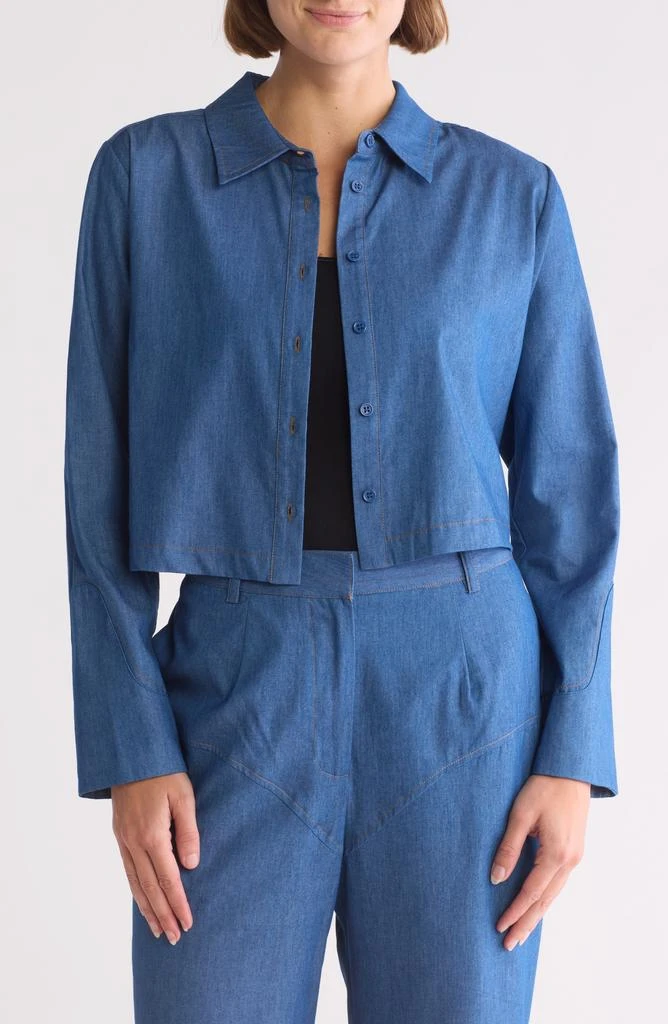 19 Cooper Chambray Cropped Shirt 1