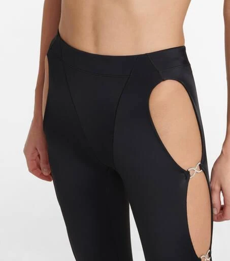Adam Selman Crystal Cutout high-rise leggings 4