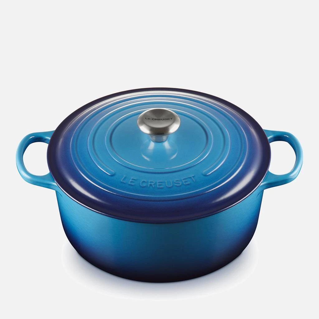 Le Creuset Signature Cast Iron Round Casserole - 28cm - Bamboo Green 4