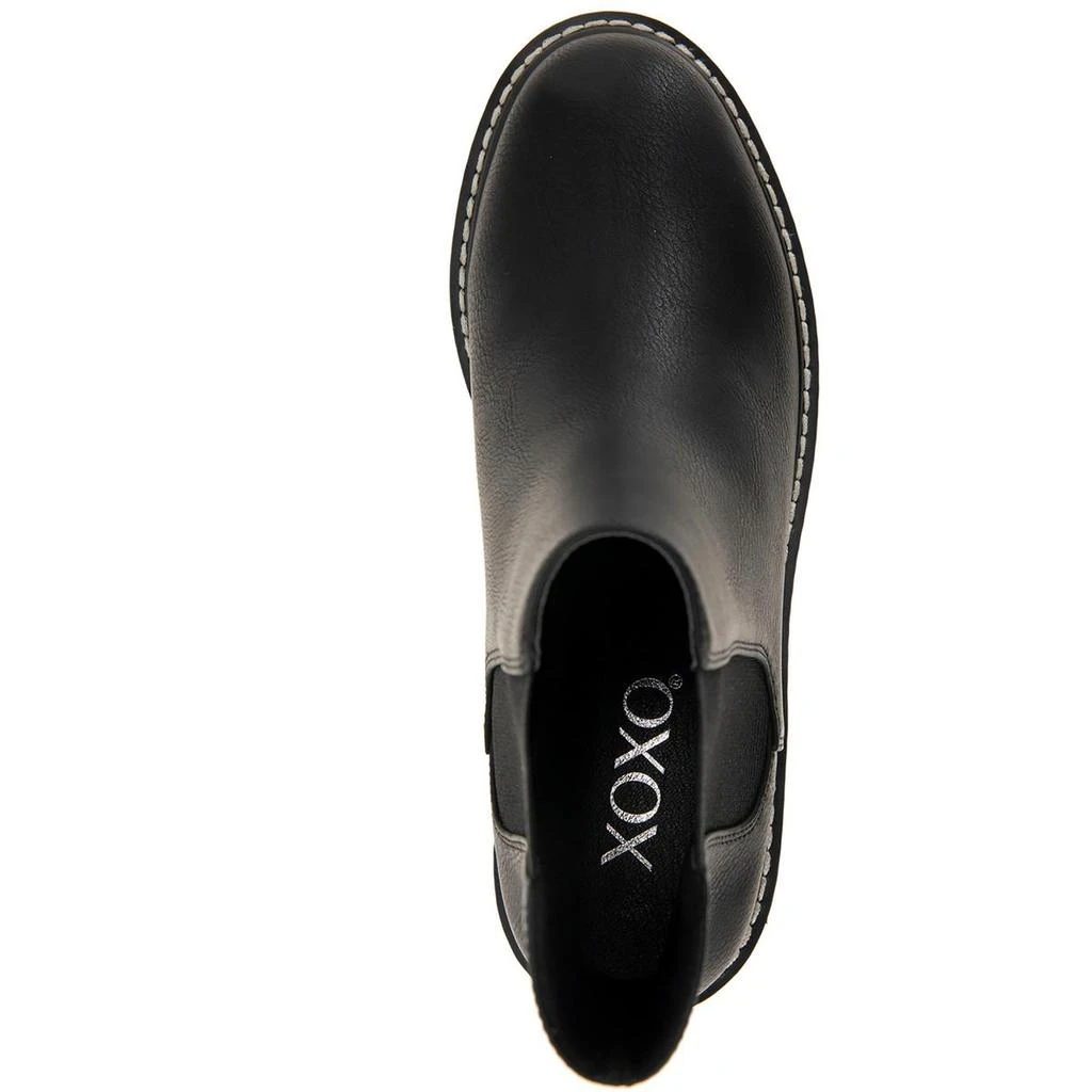XOXO Glo 2 Womens Leather Round Toe Chelsea Boots 3