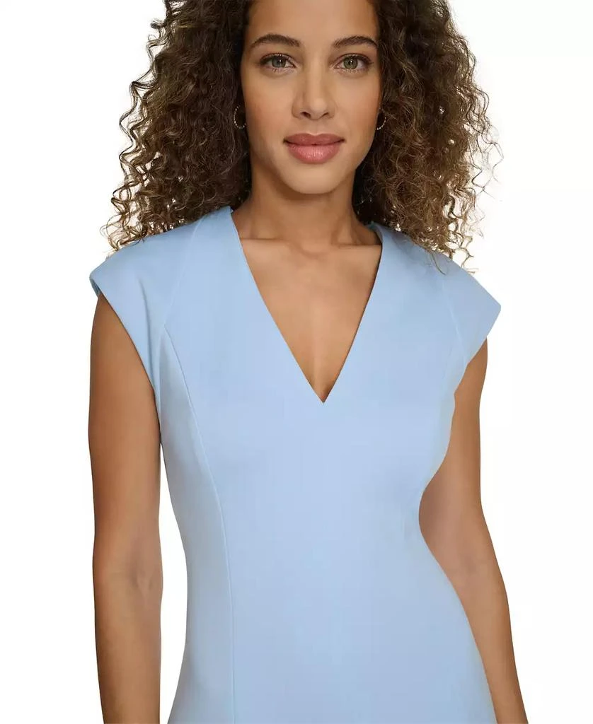 Calvin Klein Women's Cap-Sleeve A-Line Midi Dress 4