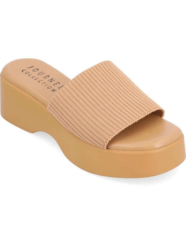 Journee Collection Emani Womens Slip On Casual Slide Sandals 1