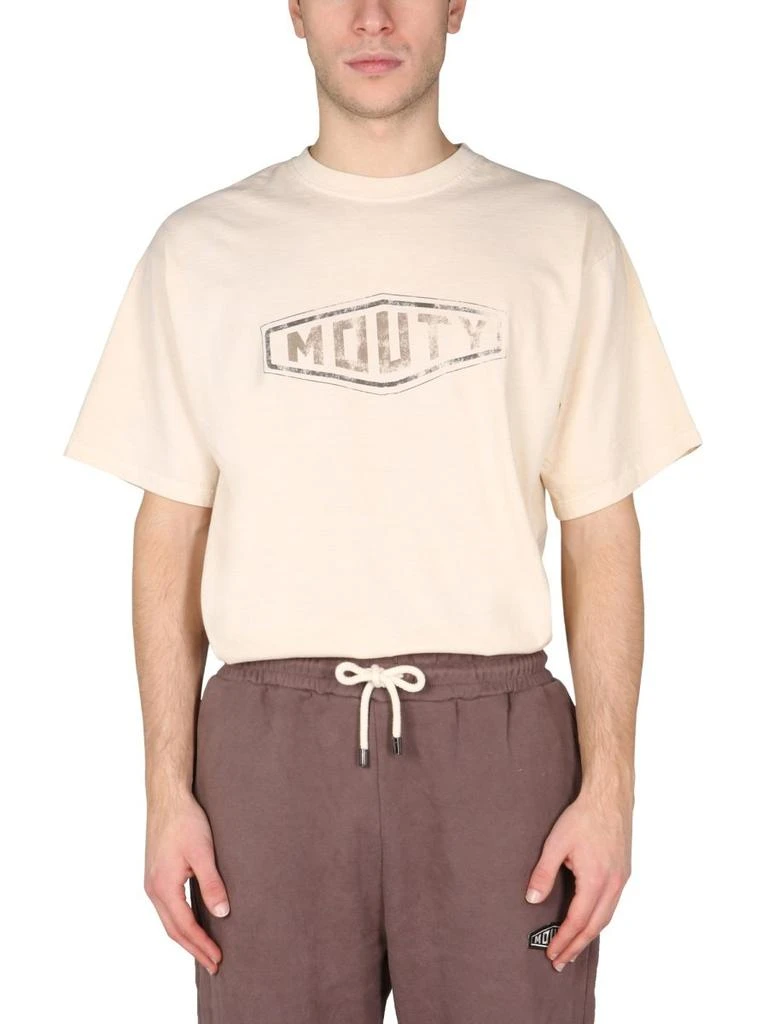 MOUTY MOUTY Logo Print Crewneck T-Shirt 1
