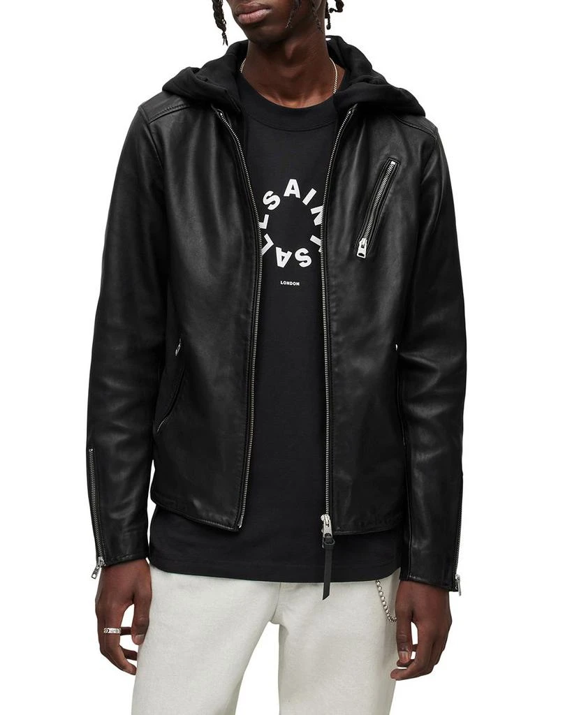 ALL SAINTS Harwood Leather Jacket 3