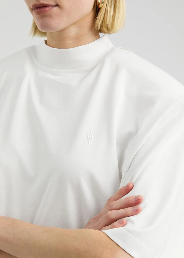The Attico Logo-embroidered cotton T-shirt 5