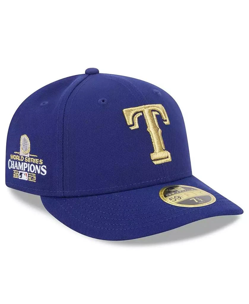 New Era Men's Royal Texas Rangers 2024 Gold Collection Low Profile 59FIFTY Fitted Hat 1