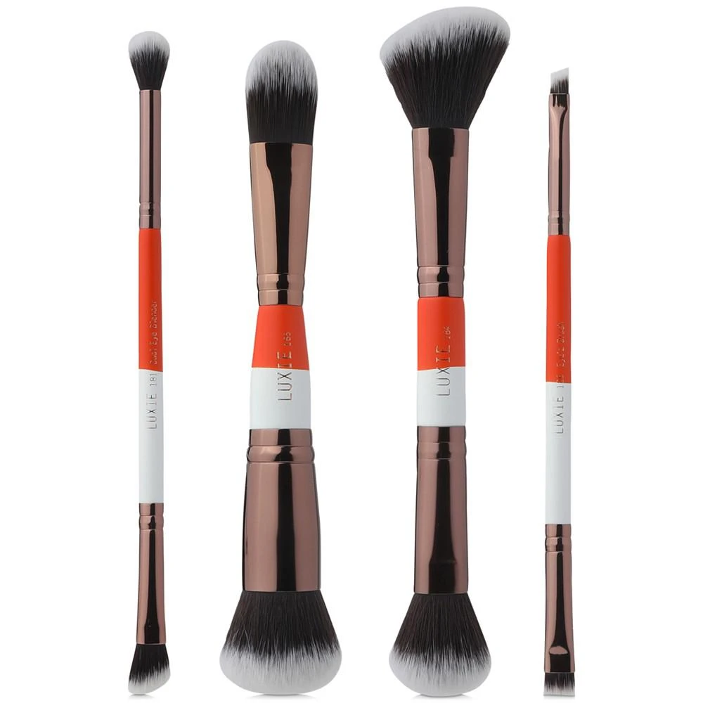 Luxie 4-Pc. Dual-Ended Travel Brush Set 1