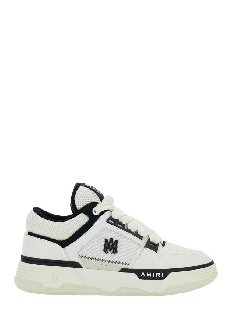 AMIRI White Low Top Sneakers With Logo Patch On Side And Tongue In Leather Man